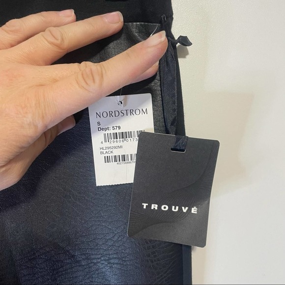 Trouve Coated Faux Leather Moto Leggings Small - Picture 4 of 7